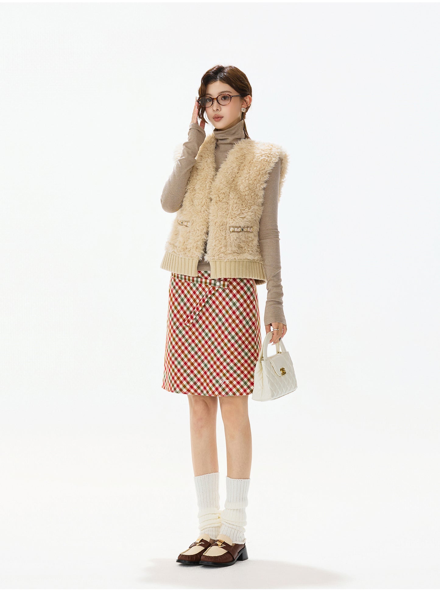 REVERSIBLE SHEARLING SUEDE VEST