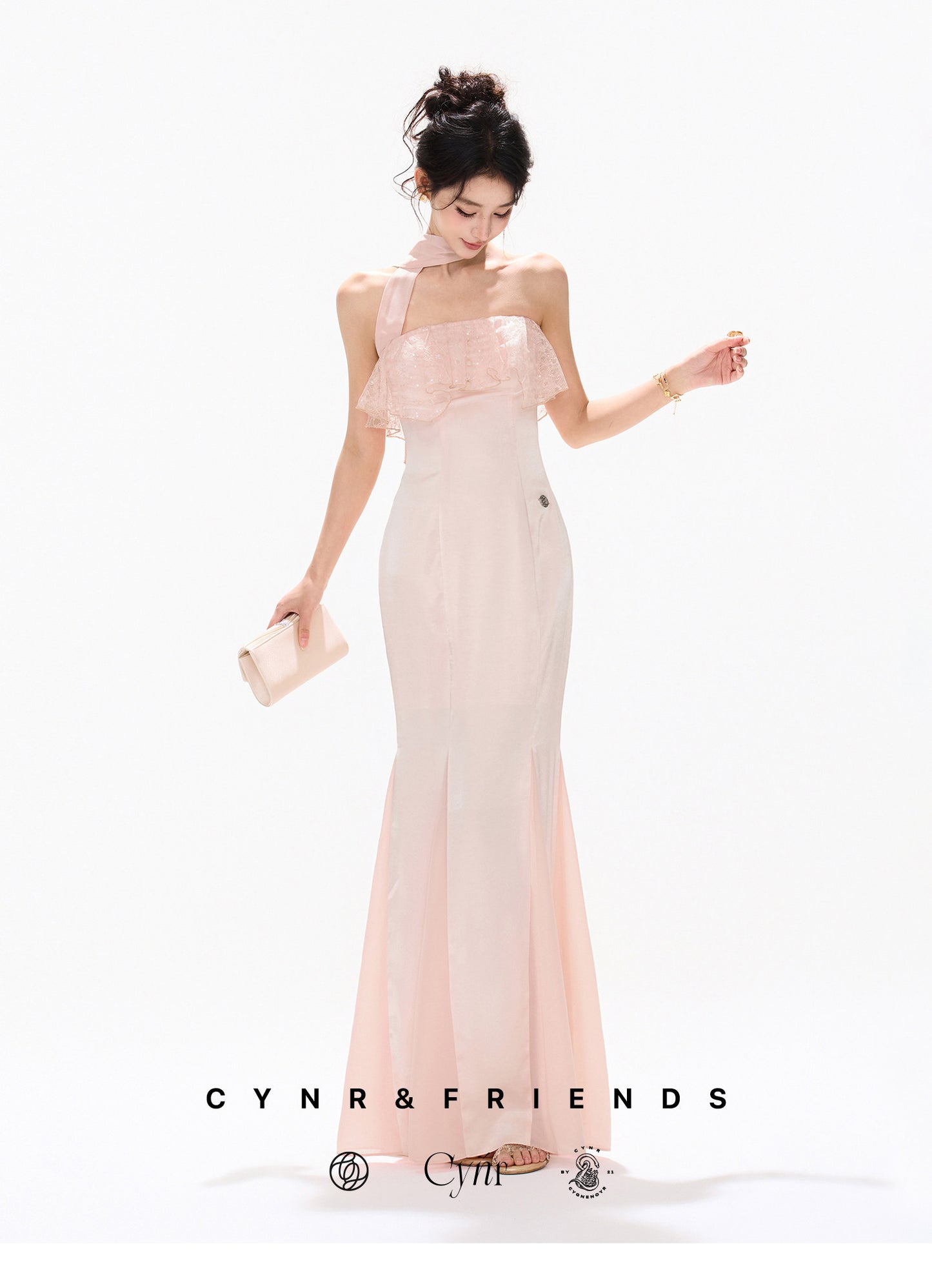【日本在庫 】SATIN MERMAID DRESS