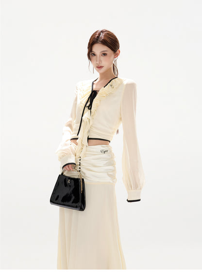 FRENCH SHEER CHIFFON SET