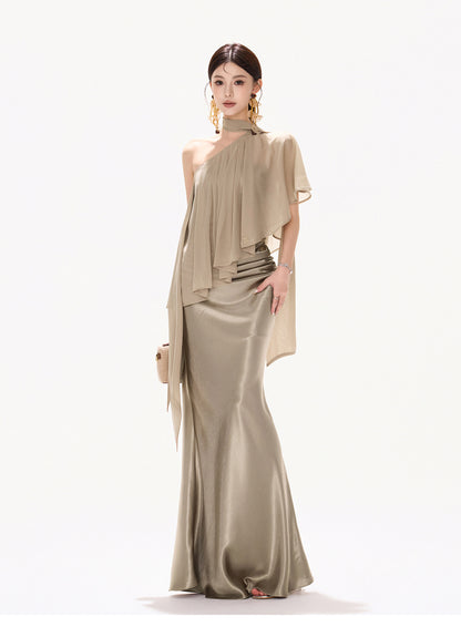CHAMPAGNE DRAPED MERMAID SET