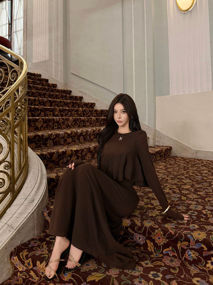 LAYERED KNIT CAMI DRESS SET