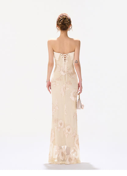LUXE EMBROIDERY GOWN