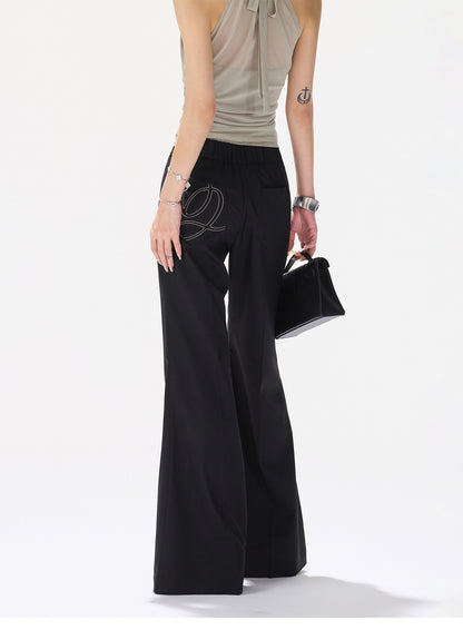 NOIR FLARE TROUSERS