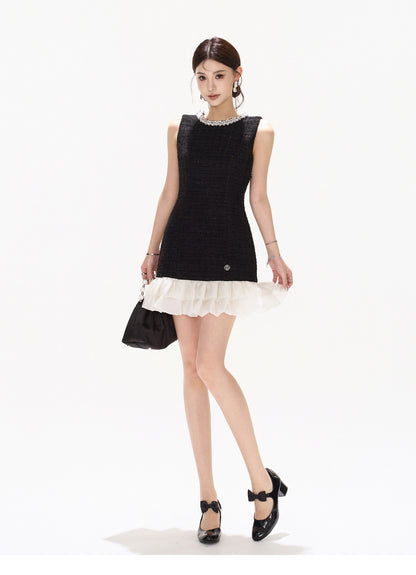 CHIC SEQUIN RUFFLE MINI DRESS