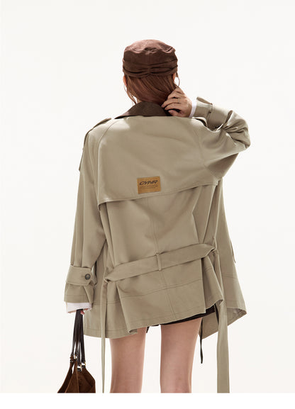 DOUBLE-BREASTED WORK JACKET