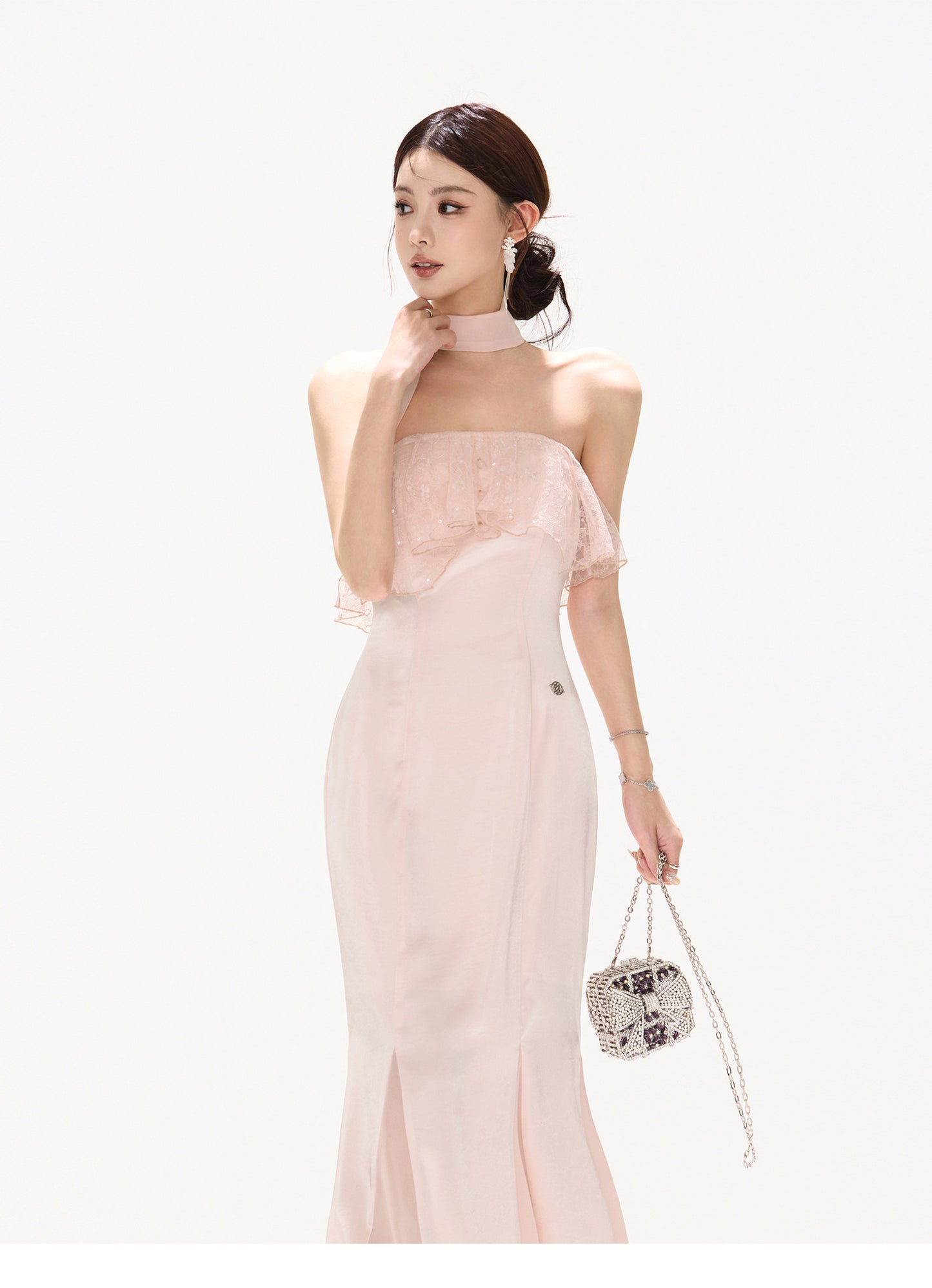 【日本在庫 】SATIN MERMAID DRESS
