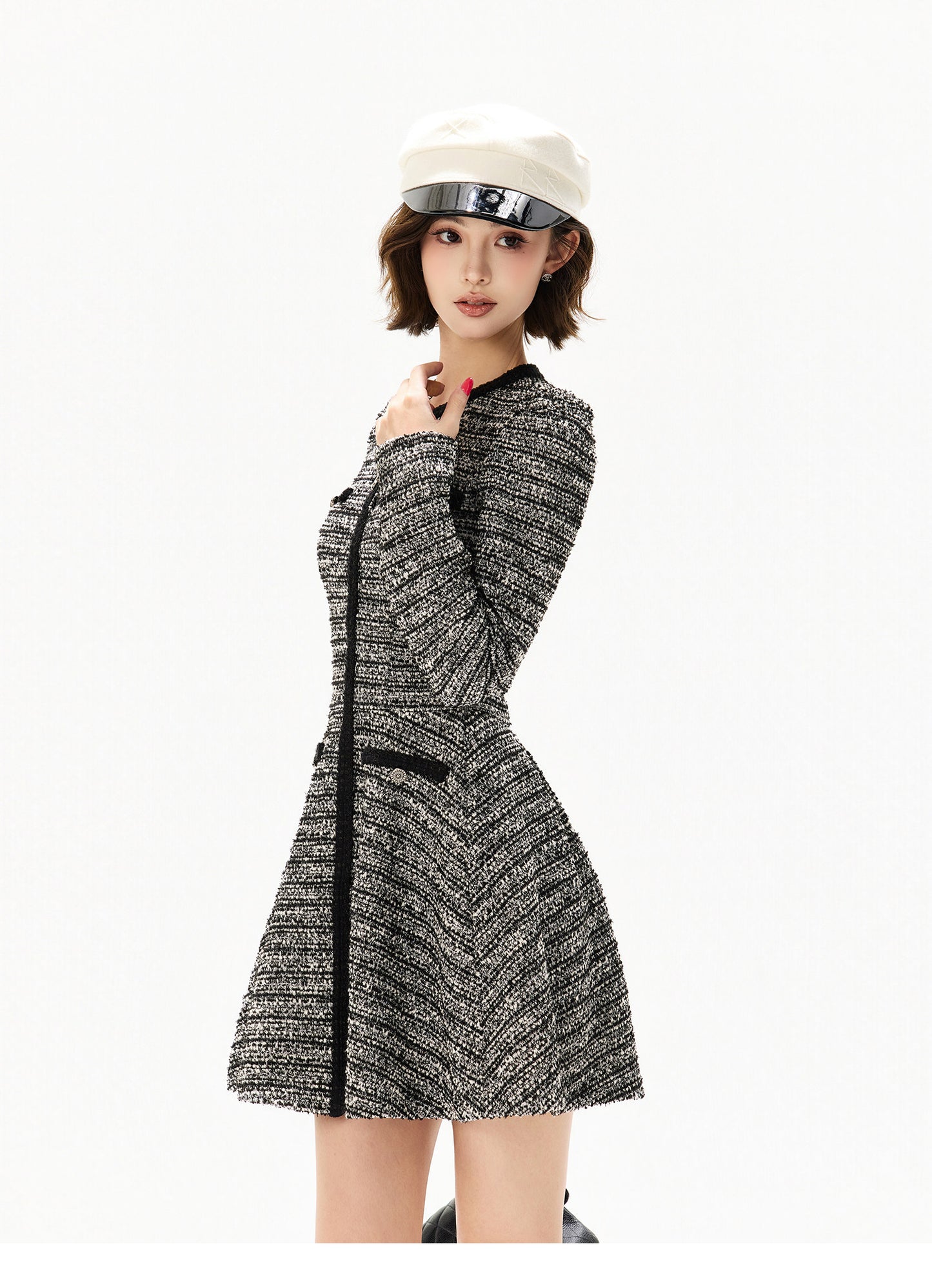 GLITTER HEPBURN KNIT DRESS