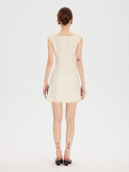 CHUNYU STYLE BEIGE LACE DRESS