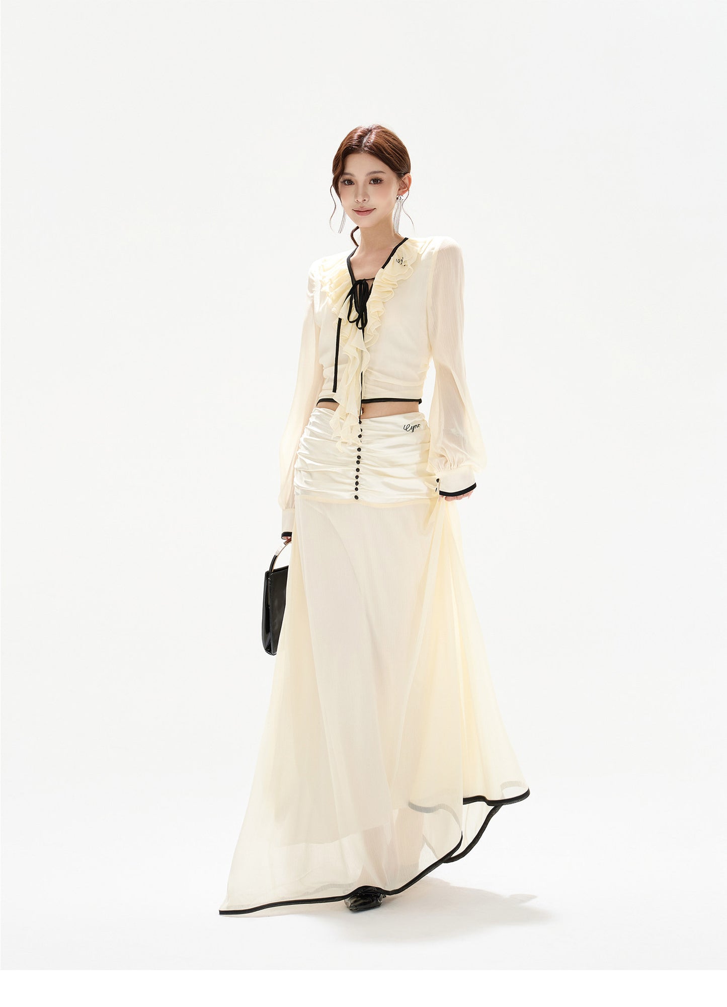 FRENCH SHEER CHIFFON SET