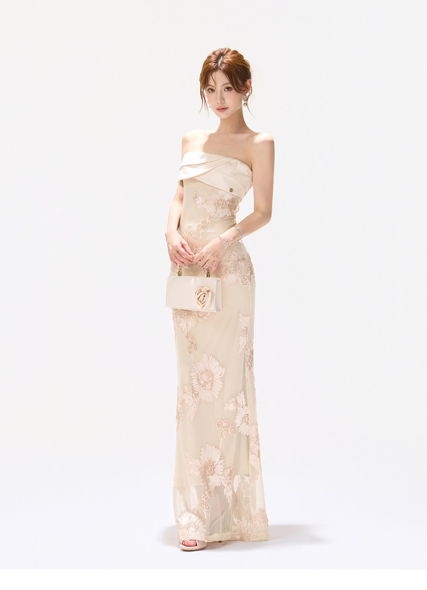 LUXE EMBROIDERY GOWN