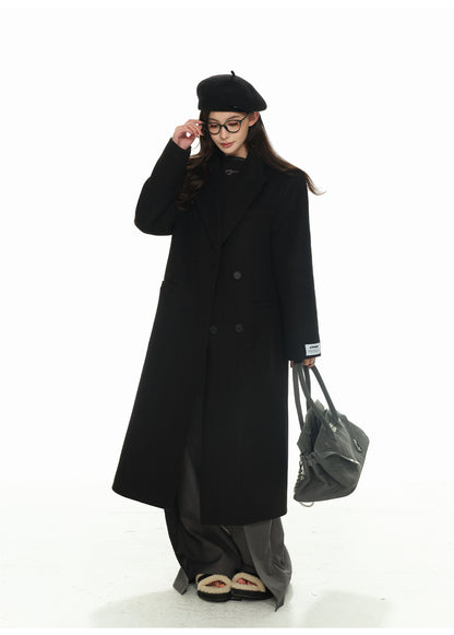 RHINESTONE WOOL OVERSIZED COAT