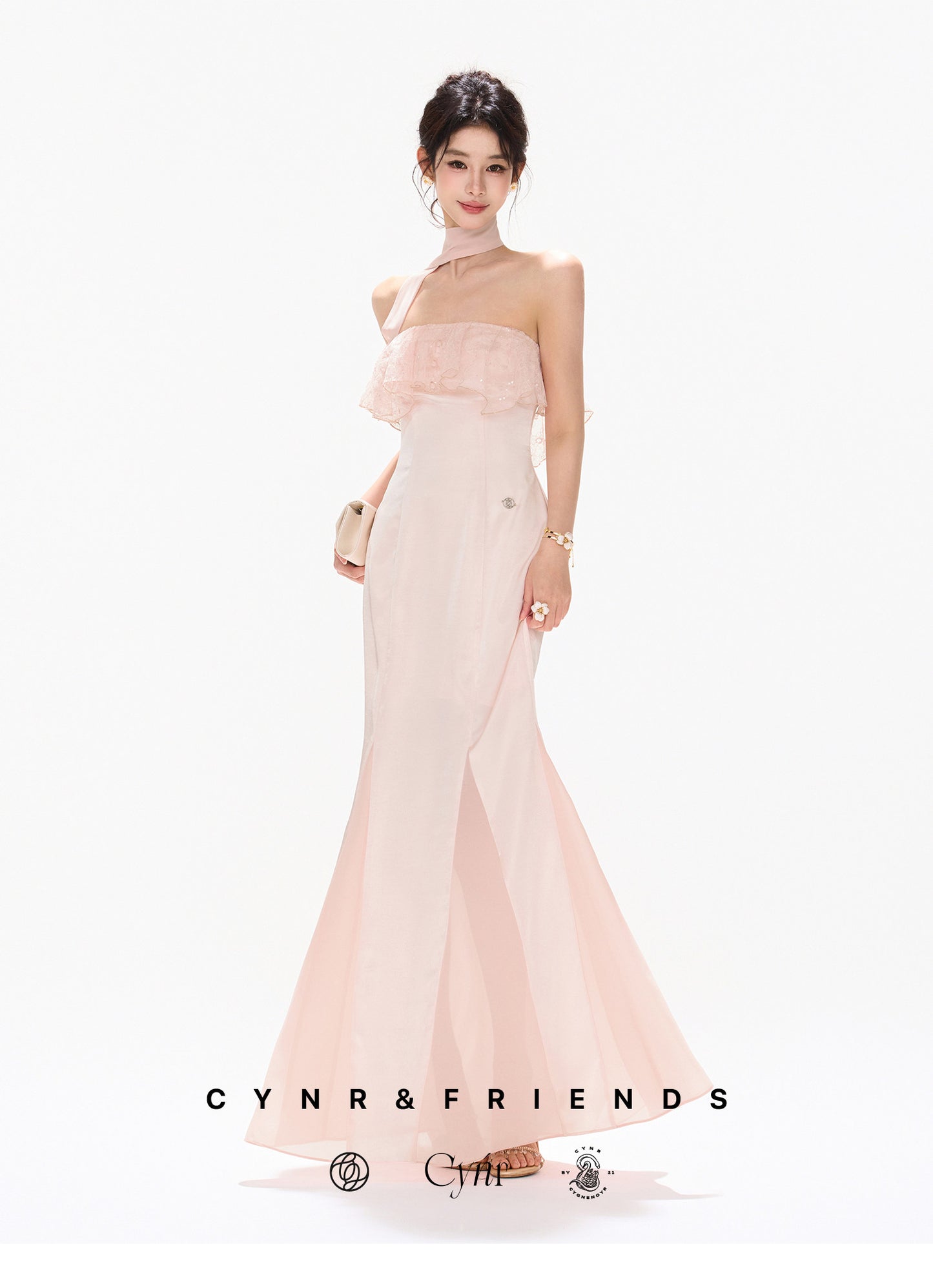 【日本在庫 】SATIN MERMAID DRESS
