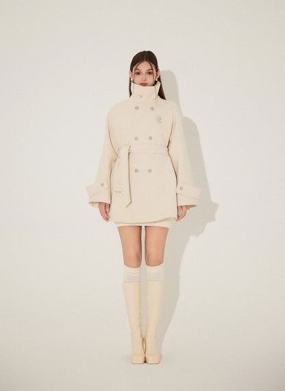 WOOLEN STRAPPY COAT