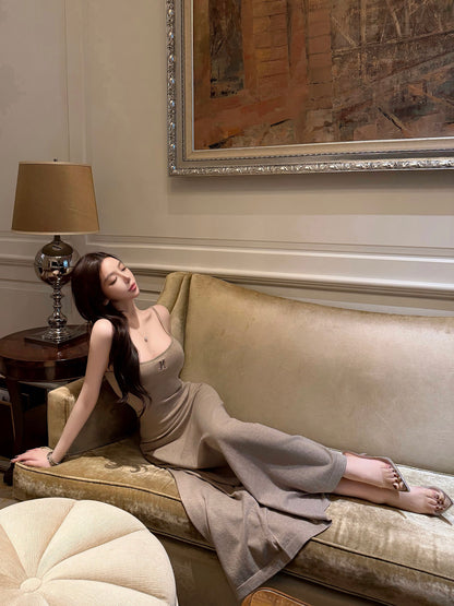 LAYERED KNIT CAMI DRESS SET