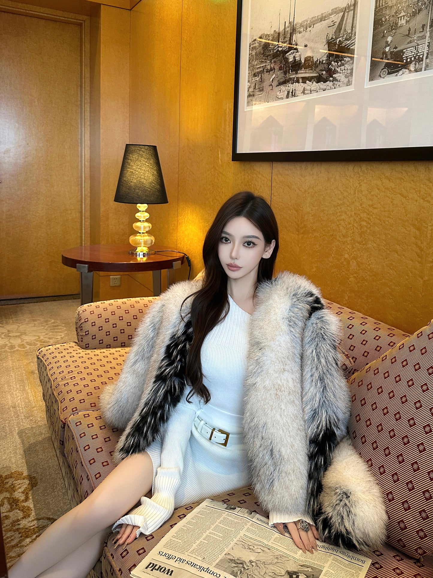 ELEGANT OF KNIT TWO-PIECE SET