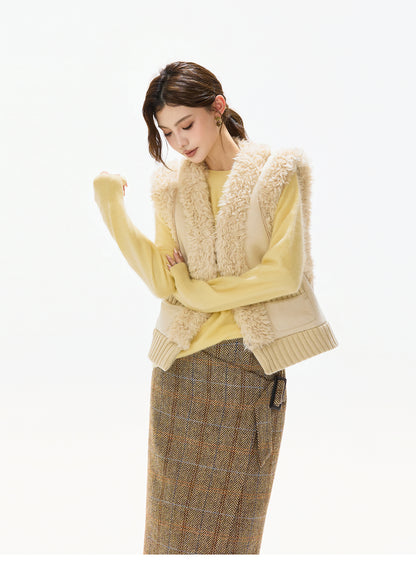 REVERSIBLE SHEARLING SUEDE VEST