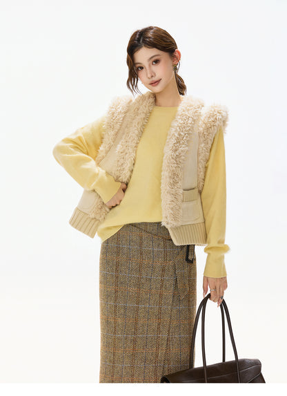 REVERSIBLE SHEARLING SUEDE VEST