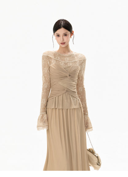 【再入荷予約】TWIST LACE MAXI DRESS