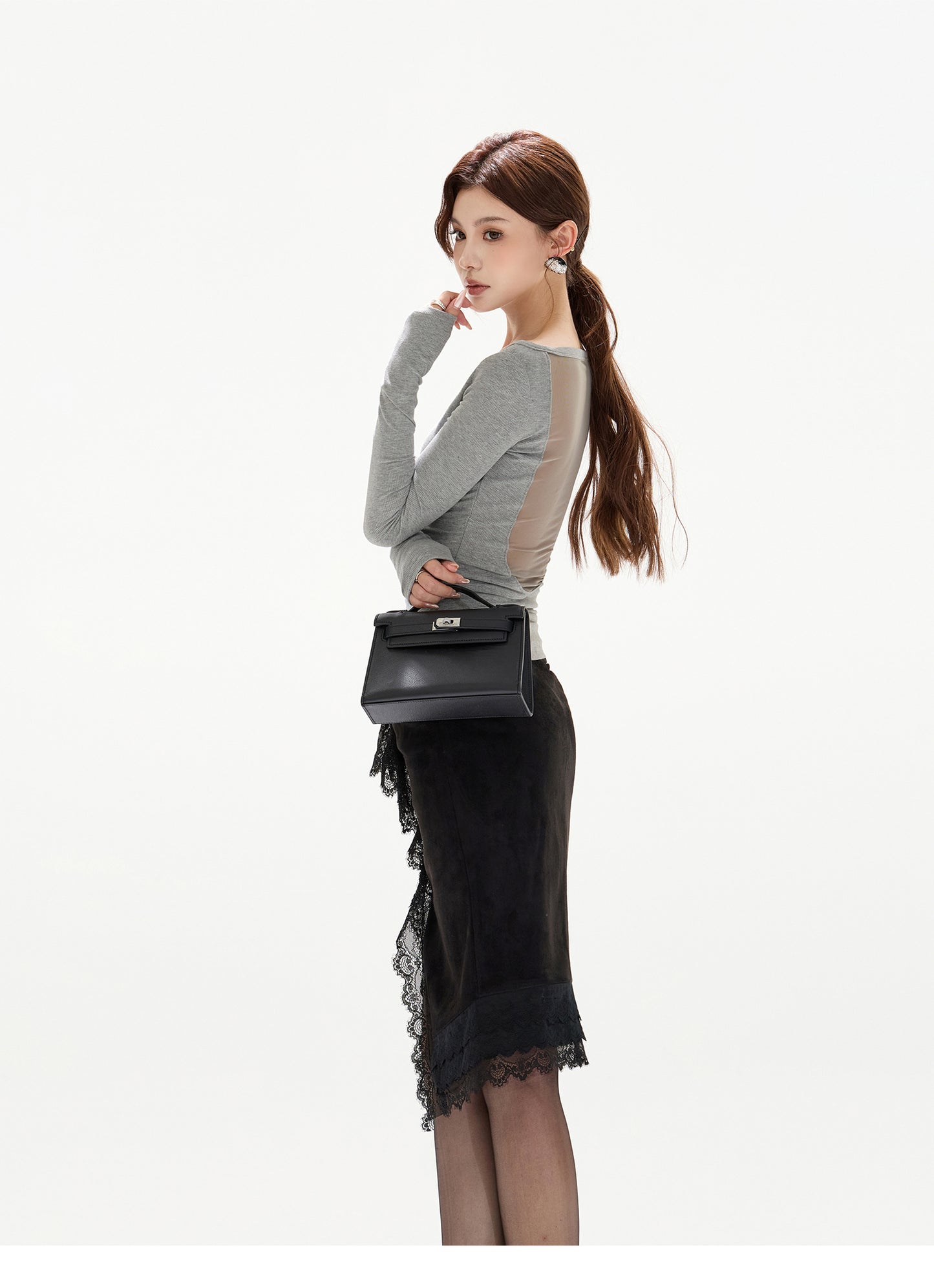 Y2K ADJUSTABLE BUTTON KNIT TOP