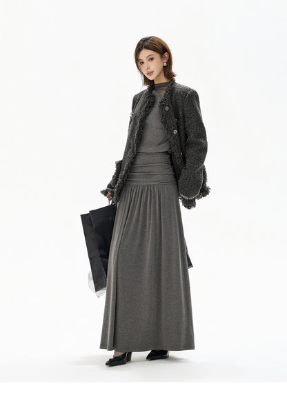 2-WAY OFF SHOULDER KNIT DRESS