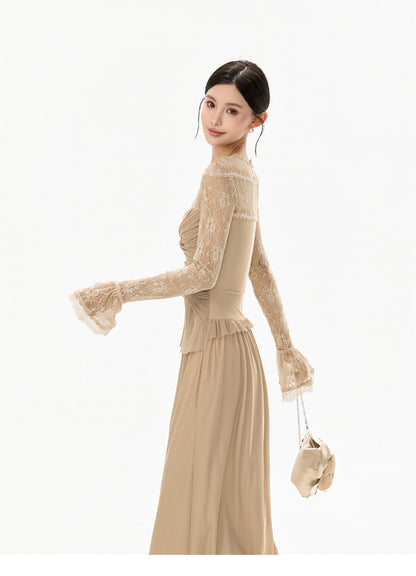 【再入荷予約】TWIST LACE MAXI DRESS