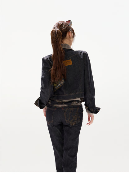 DENIM VINTAGE CONTRAST STITCH SET