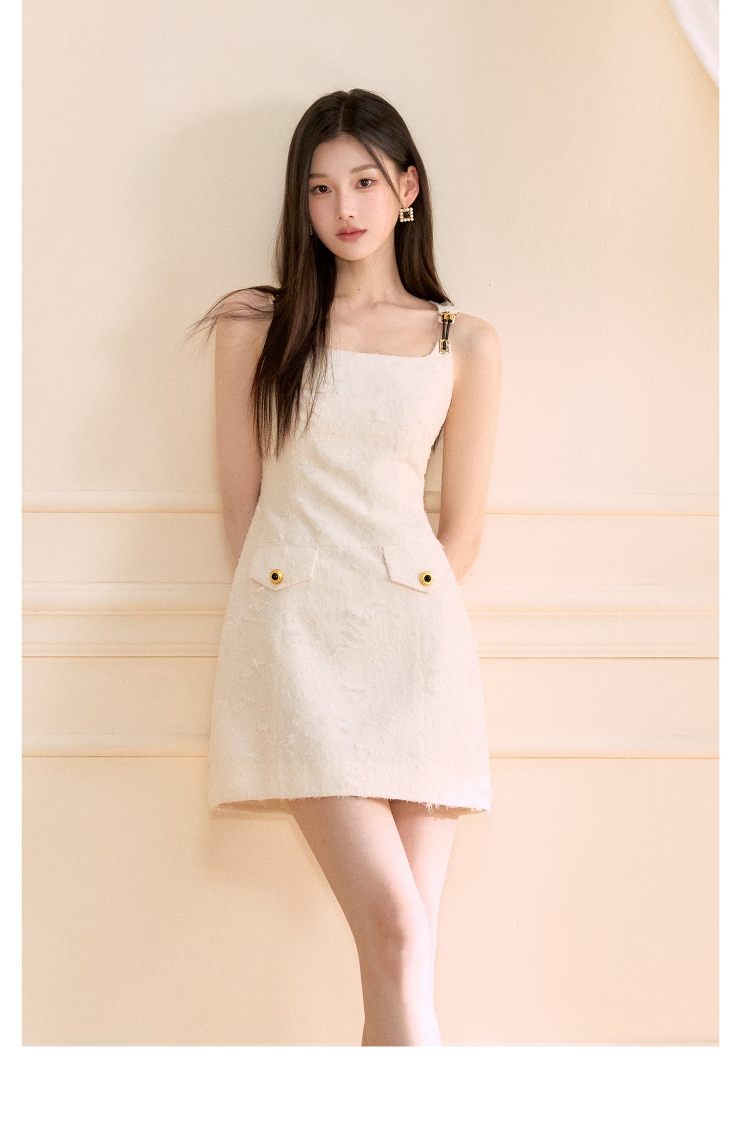 SOCIALITE-STYLE SPAGHETTI STRAP DRESS