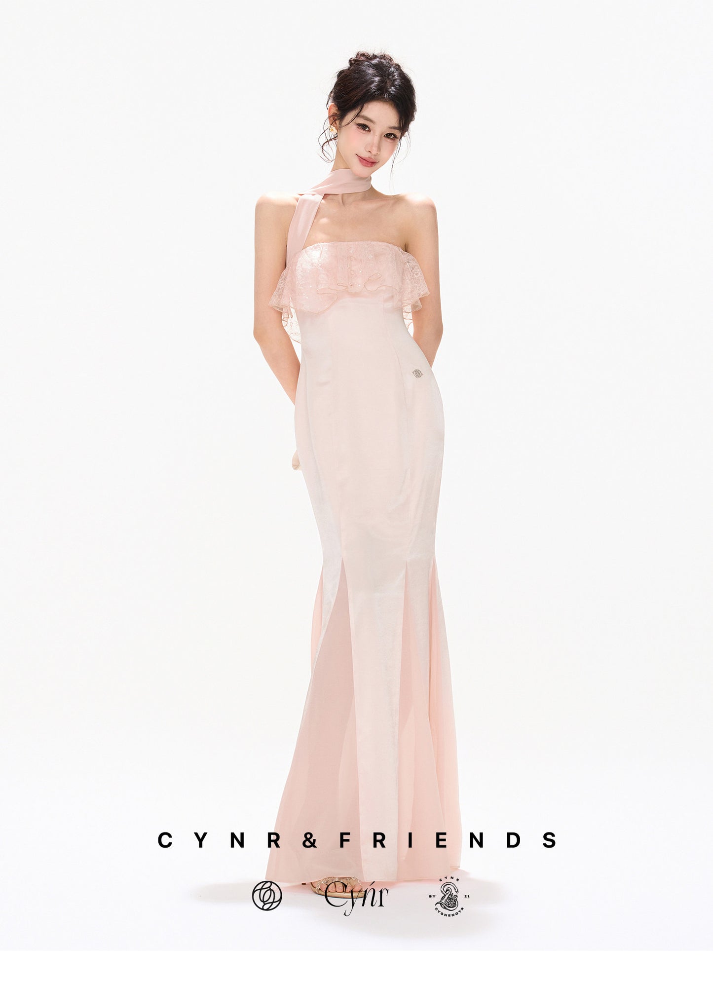 【日本在庫 】SATIN MERMAID DRESS