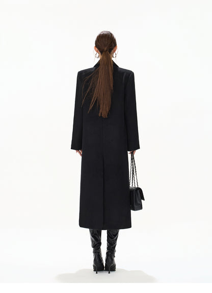 RHINESTONE WOOL OVERSIZED COAT