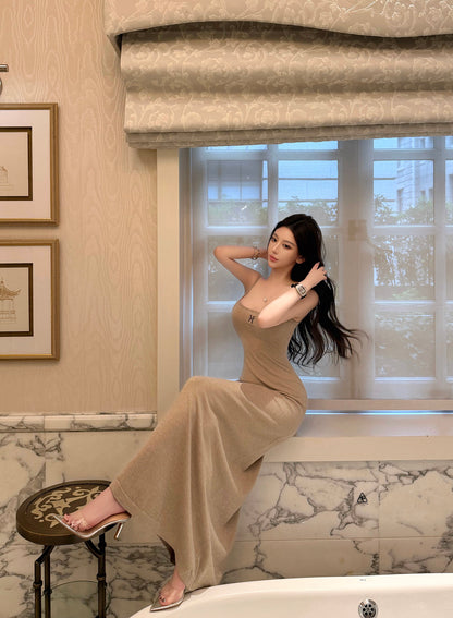 LAYERED KNIT CAMI DRESS SET