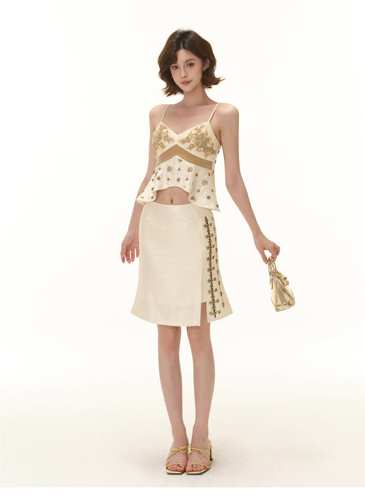 SEQUIN EMBROIDERY TWO-PIECE SET