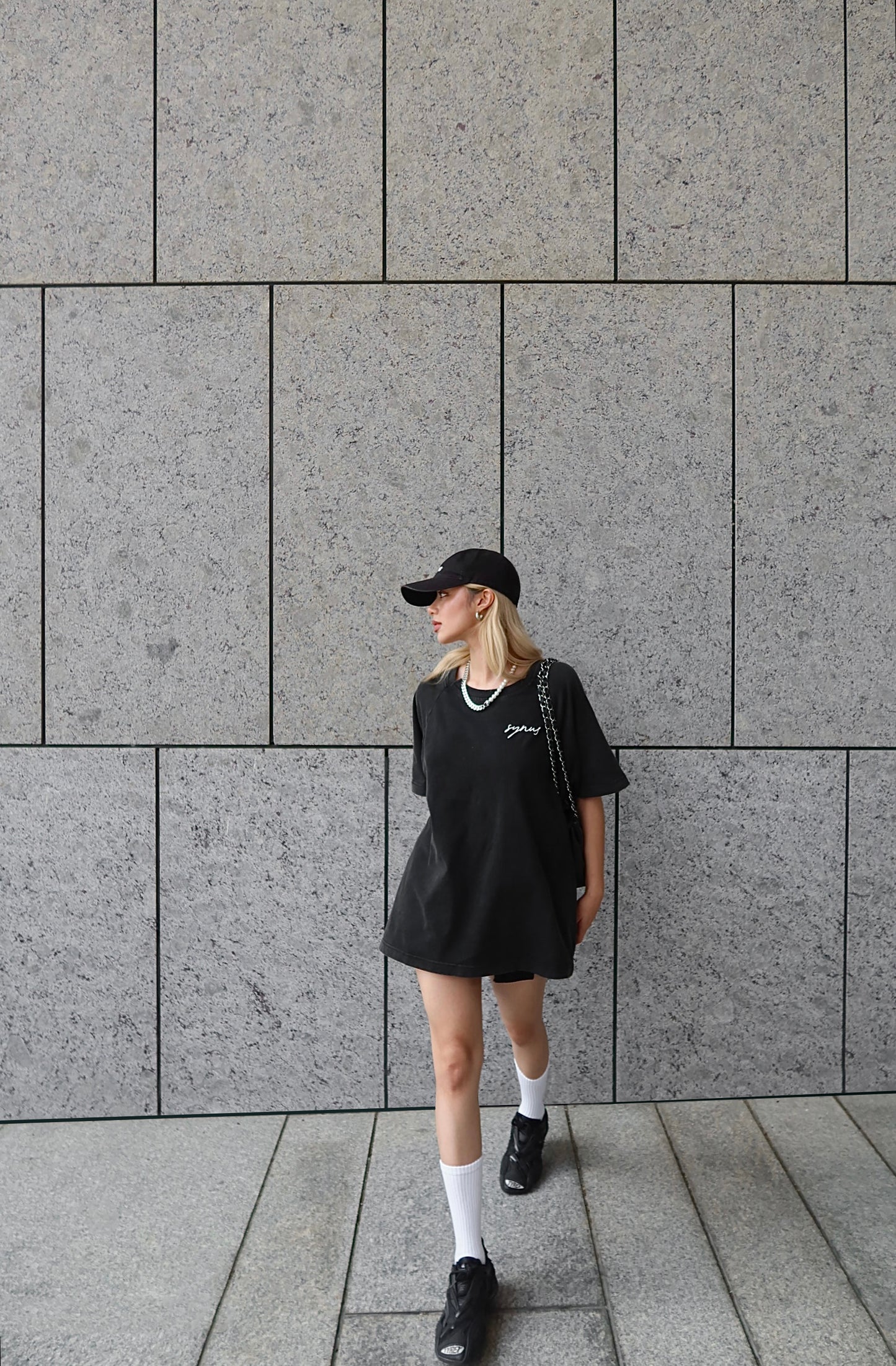 T-07 / HADES ASYMMETRICAL WASHED TEE